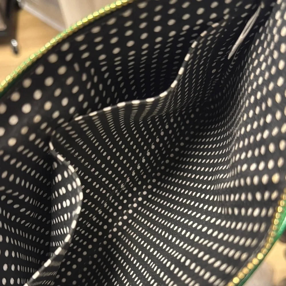 Kate Spade Emerald Green Pouch with Gold Accents - Picture 3 of 3